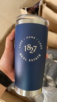 Gobelet isotherme personnalisé avec logo, 20 oz et 30 oz, à double paroi, isolé sous vide, en acier inoxydable, avec paille et couvercle