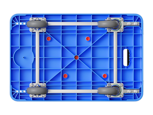 MBC-023 गैर-पर्ची प्लेटफॉर्म सतह ट्रॉली गोदाम समायोज्य फोल्डेबल शॉपिंग कार्ट हैंड ट्रक ट्रॉली भारी शुल्क - Product Image 4