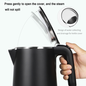 <span class=keywords><strong>Creade</strong></span>-hervidor de agua eléctrico portátil para hotel, tetera eléctrica pequeña de acero inoxidable de 1L, hervidor de agua eléctrico con temperatura - Product Image 4