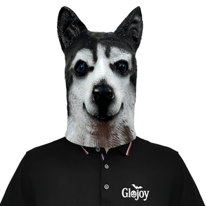 Máscara Facial de Látex Realista de Husky, Disfraz de Cabeza de Perro para Halloween, Fiestas de Disfraces, Eventos de Carnaval y Espectáculos - Product Image 1