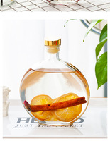 Botol Penyebar Aroma Oval Kaca, Dekorasi Botol Minyak Esensial Rotan Bunga Kering
