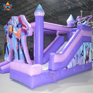 Top Ranking 1 Commercial K-POP Style Demon Hunters Inflatable Bouncy <b>Castle</b> Combo with Slide for Outdoor Party - Product Image 3