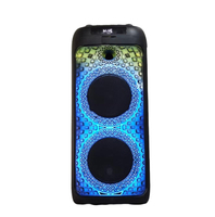 Altavoz de Karaoke Profesional Recargable con Control Remoto Inalámbrico, Luces LED RGB y Reproductor de Audio para Guitarra
