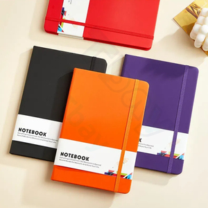 Khuyến mãi Cá nhân hoá tùy chỉnh A5 PU da máy tính xách tay giá rẻ số lượng lớn ràng buộc dây đeo đàn hồi cuốn sách với biểu tượng tùy chỉnh - Product Image 5