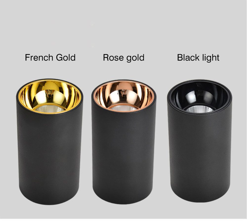 Modern Design Aluminum Fixtures Surface Mounted Indoor Round Modern Downlights Spot Led Ceiling Lighting Lamp For Living Room