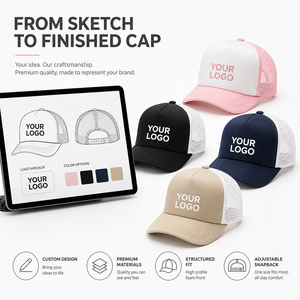 Gorra Trucker de Espuma con Logotipo Personalizado, Serigrafía, Etiqueta Tejida Interna, Malla Trasera y Cierre Ajustable para Eventos, Venta al Por Mayor - Product Image 5