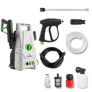 Nettoyeur haute pression électrique 220V 1400W, 100 bars, portable, pistolet à <span class=keywords><strong>eau</strong></span> pour le nettoyage de voitures et de maisons - Product Image 1