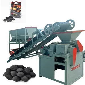 Hete Verkoop Steenkool Slib Houtskool Power Verpulverde Bal Pellet Pers Briket Molding Making Machine Prijs