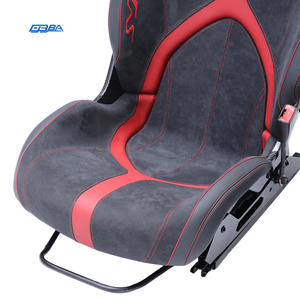 Asientos de coche personalizables de fibra de carbono seca, cuero Nappa Alcantara, negro y rojo para Lamborghini LP580 - Product Image 3
