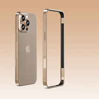 Bumper étui pour iPhone 14 13 12 Pro Max XS luxe aluminium métal Silicone cadre de téléphone bleu noir pour iPhone 15 Plus 16 ProMaX