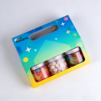 Boîte à bonbons de mariage personnalisée à faible MOQ, élégante, unique et créative, avec dorure à chaud, boîte à biscuits, petite boîte cadeau avec poignée en ruban