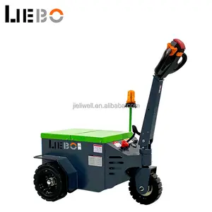 LIEBO 2,5 Ton Warehouse Light Duty Mini Electric Tow Tug Tractor Mover para llevar Carro de carro