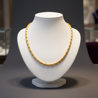 Colliers faits à la main en laiton plaqué or 18 carats, chaîne à maillons, style religieux unisexe, motif solide, longueur réglable, SOUMYA