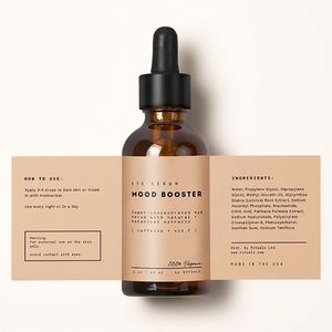 Yourbrand Coconut Essential Oil Label Kraft Paper Rectangular Self Adhesive Eco Friendly Packaging Sticker - Product Image 2