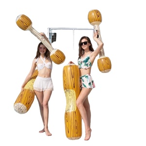 Bâtons de combat gonflables effet bois pour jeu aquatique amusant pour adultes, logo personnalisé disponible - Product Image 2