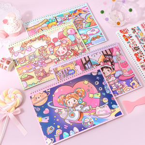 Libro <span class=keywords><strong>de</strong></span> pegatinas <span class=keywords><strong>de</strong></span> impresión <span class=keywords><strong>de</strong></span> dibujos animados para niños, libro <span class=keywords><strong>de</strong></span> pegatinas reutilizables para coleccionar pegatinas - Product Image 5