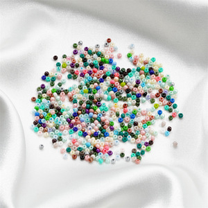 Cuentas de vidrio de colores de 2 mm, cuentas redondas sueltas para hacer pulseras, accesorios de joyería DIY al por mayor - Product Image 3