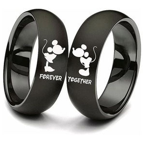 Best-seller AliExpress, bagues de couple Forever Together, bagues en acier inoxydable pour homme et <span class=keywords><strong>femme</strong></span>, bagues créatives personnalisées - Product Image 3