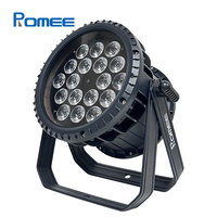 Projecteur LED PAR étanche IP65 18*18W RGBWA + UV 6-en-1 avec effet stroboscopique intégré pour mariages, concerts, événements et scènes en extérieur