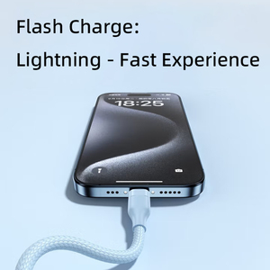 สาย USB-C to C 100W ชิป E-Mark ชาร์จเร็ว สายถักไนลอน สำหรับ iPhone 15/16/17 ใช้กับคอมพิวเตอร์และกล้อง - Product Image 6
