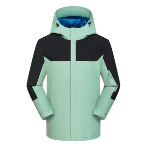 Vestes de ski imperméables OEM personnalisées pour femmes Manteaux de neige d'hiver chauds Vestes coupe-vent Imperméable de montagne à capuche avec poches - Product Image 5