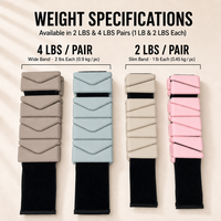 Bracelets lestés en silicone souple pour le yoga à domicile et l'entraînement cardio – Vente directe usine – Bracelets de poids triangulaires pour poignets et chevilles