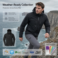 Vente chaude à la mode personnalisé coupe-vent respirant pêche veste de pluie 3 couches léger imperméable
