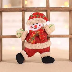 Luxury Christmas Decorations <b>Santa</b> Claus Snowman Deer Bear Cloth Doll Pendant Christmas Tree Hanging Ornaments Decorations - Product Image 1