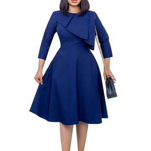 green emerald velvet dress Elegant Asymmetrical Lapel Women's Midi Dress Green Ruched Long Sleeve main image 1