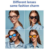 Lunettes Intelligentes OEM à Monture Magnétique, Assistant Vocal, Appels Bluetooth, Musique, Sports de Plein Air pour Hommes et Femmes, Verres Interchangeables, Navigation