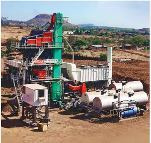 Planta de Mezcla de Asfalto Tipo Batido en Caliente de Alta Eficiencia con Bomba Controlada por PLC, Maquinaria de Construcción de Carreteras de Calidad 380V - Product Image 1