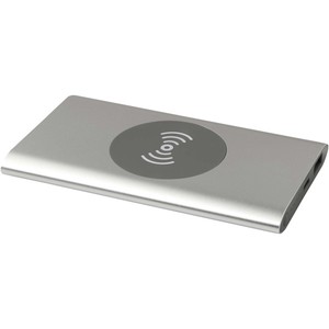 Power Bank Wireless Senza Marca da 4000 mAh con USB-C, in Alluminio Riciclato, Ecologico, Modello Promozionale 'Juice' 124384-2 - Product Image 1