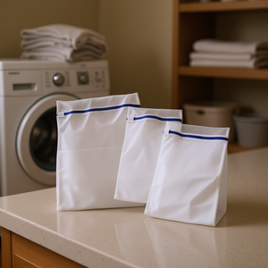 Laundry <b>Net</b> 3-Pack White <b>Mesh</b> Wash Bags for Socks - Product Image 3