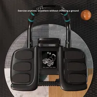 Nouvelle roue d'exercice abdominal en acier intelligent à quatre roues Support de coude à rebond automatique Outil d'entraînement des muscles abdominaux à Six coudes