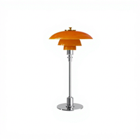 Lampe de table LED en verre et fer de style nordique, design danois vintage, pour salon, chambre, bureau, chevet, lampe décorative