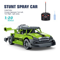 Nouvelle Voiture Télécommandée à Pulvérisation 1:20 Voiture de Course à Haute Vitesse avec Pulvérisation d'Eau Voiture Télécommandée Électrique pour Enfants Cadeau