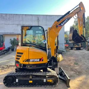 3.5 Ton Tweedehands Kleine Graafmachine Sany 35 Gebruikte Rupsgraafmachine Gebruikt Mini Rupsgraafmachine Met Goede Staat Te Koop