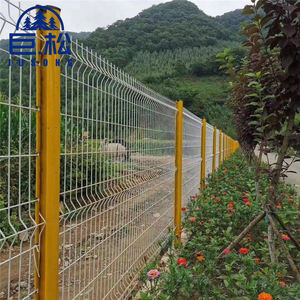 รั้วตาข่ายลวดเชื่อมโค้งพีวีซีดีไซน์รั้ว3D เป็นมิตรต่อสิ่งแวดล้อมประกอบได้ง่าย - Product Image 5