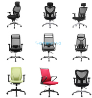 Pieds de chaise de patron en plastique en nylon de haute qualité Base de chaise pivotante Style de conception moderne pour l'école de bureau à manger en gros