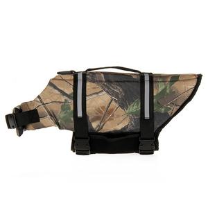 Jaket rompi pelampung binatang piaraan baju renang anjing bergaris reflektif kamuflase kualitas tinggi - Product Image 3