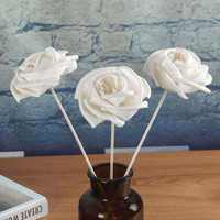 Véritable parfum en gros bâton de rotin naturel fait à la main diamètre 8cm fait à la main Sola bois Rose fleur diffuseur de roseau pour la décoration
