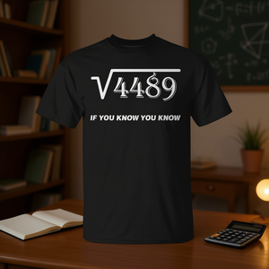 Camiseta con la raíz cuadrada de 4489, regalo de cumpleaños número 67 para los amantes de la matemática - Product Image 3