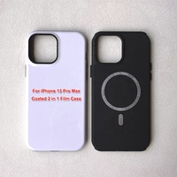 Coque de téléphone 2-en-1 magnétique à chargement sans fil, entièrement imprimée, vierge, avec film 3D sublimable, pour iPhone 13 Pro Max – Meilleure vente