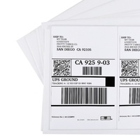 Étiquettes d'adresse d'expédition personnalisées de qualité supérieure, format A4, impression jet d'encre et laser, logo privé, feuille d'autocollants pour imprimante thermique