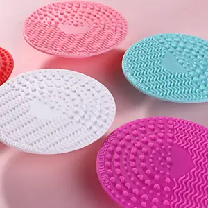 BEILI Maquiagem Escova Cleaner Maquiagem Escova Limpador Pad Scrubber Ferramenta Cosméticos Silicone Escova Limpador com Ventosa para Valentin