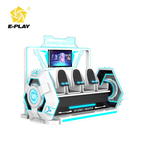 โรงภาพยนตร์ <span class=keywords><strong>VR</strong></span> 4 ที่นั่งเชิงพาณิชย์จากโรงงานโดยตรง โครงสร้างโลหะและไฟเบอร์กลาส พร้อมเอฟเฟกต์การสั่นสะเทือน/ลมแรง สำหรับสวนสนุกในร่มและห้างสรรพสินค้า - Product Image 4