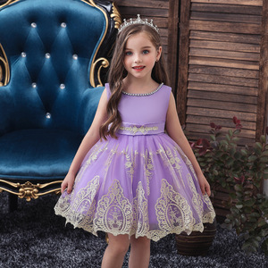 Girls Black Lace Princess Dress A-Line Sleeveless With Embellished Hem For Parties And Events Size 752 - Product Image 2