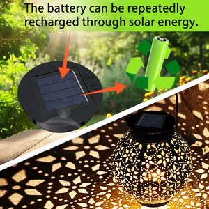 IP65 lavagna a pilastro solare impermeabile con lampada a LED da esterno in ferro e materiale per PC alimentatore a corrente continua a batteria - Product Image 6