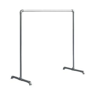 Basit demir boru açık giysi kurutma raf kalınlaşmış takviyeli mobil balkon kapalı zemin ayakta tek katmanlı - Product Image 1