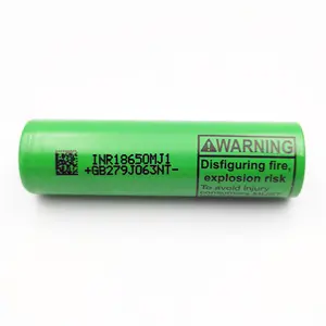 יון סיטונאי lithiun inr18650 mj1 3.6v 3500 mah נטענת נטענת עם ראש שטוח 10a l-ion inr18650 mj1 3500 mah